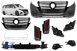 image-7-A Design Line 25 Facelift type tuning kit suitable for Mercedes V-Class W447 2014-2023 with headlights and taillights