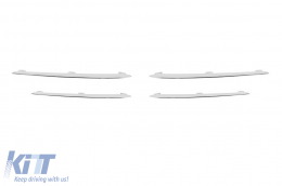 A Design Line front bumper suitable for Mercedes GLE W167, GLE Coupe C167 2018-2023, after 2024 with chrome/black diamond grille.-image-6237343