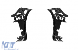 A Design Line front bumper suitable for Mercedes GLE W167, GLE Coupe C167 2018-2023, after 2024 with chrome/black diamond grille.-image-6237349