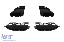 A Design Line front bumper suitable for Mercedes GLE W167, GLE Coupe C167 2018-2023, after 2024 with chrome/black diamond grille.-image-6237351