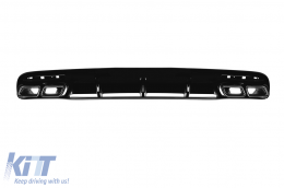 A design package type 63 suitable for Mercedes S-Class C217 coupe 2014-2020 with black exhaust tips for the model equipped with A Design Line rear bumper-image-6138882