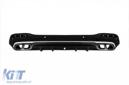 A Design package type 63 suitable for Mercedes GLE SUV W167 2018-2023, after 2024 with chrome elements and chrome tips-image-6265073