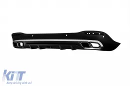A Design package type 63 suitable for Mercedes GLE SUV W167 2018-2023, after 2024 with chrome elements and chrome tips-image-6265074