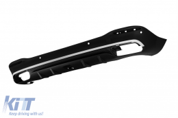 A Design package type 63 suitable for Mercedes GLE SUV W167 2018-2023, after 2024 with chrome elements and chrome tips-image-6265076