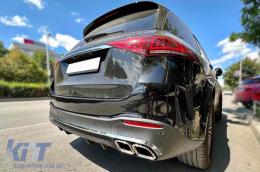 A Design package type 63 suitable for Mercedes GLE SUV W167 2018-2023, after 2024 with chrome elements and chrome tips-image-6265089