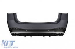 A Design package type 63 suitable for Mercedes GLE W167 SUV 2018-2023, after 2024 with chrome elements and chrome tips-image-6265202