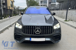 A Design package type 63 suitable for Mercedes GLE W167 SUV 2018-2023, after 2024 with chrome elements and chrome tips-image-6265217