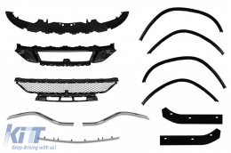 A Design package type 63 suitable for Mercedes GLS X166 2015-2018 with chrome elements and exhaust tips-image-6265408