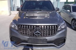 A Design package type 63 suitable for Mercedes GLS X166 2015-2018 with chrome elements and exhaust tips-image-6265416