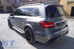 A Design package type 63 suitable for Mercedes GLS X166 2015-2018 with chrome elements and exhaust tips-image-6265419