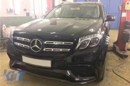 A Design package type 63 suitable for Mercedes GLS X166 2015-2018 with chrome elements and exhaust tips-image-6265420