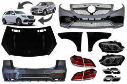 A Design package type GLE63 suitable for Mercedes ML W166 2011-2015 conversion to GLE W166, for the model with xenon headlights - ABMEBK6008263