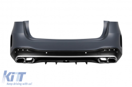 A Design package type GLE63 suitable for Mercedes GLE SUV W167 2019-2023, with chrome elements, LED headlights, and LED taillights-image-6150694