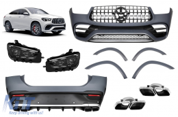 A Design package type GLE63 suitable for Mercedes GLE Coupe C167 2020-2023, with rear bumper and LED headlights - ABMEBK6009924