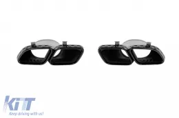A Design package type GLE63 suitable for Mercedes GLE SUV W167 2018-2023, after 2024, with black trims and black tips-image-6264962