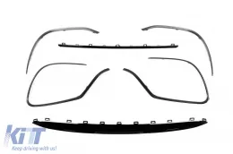 A Design package type GLE63 suitable for Mercedes GLE SUV W167 2018-2023, after 2024, with black trims and black tips-image-6264969