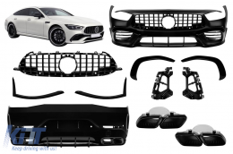 A Design package type GT63 with black lacquer GT type grille suitable for Mercedes A Design GT X290 4 Door Coupe after 2019 - ABMEBK6009676