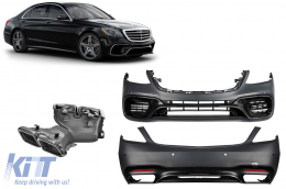 A Design package type S63 suitable for Mercedes S-Class W222 2017-2020, without side skirts - ABMEBK6007723