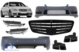 image-51-A Design package type S63 suitable for Mercedes S-Class W221 2006-2013 for short and long wheelbase, without thresholds