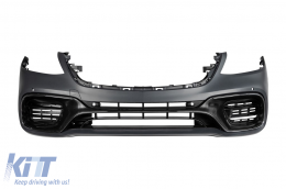 A Design package type S63 suitable for Mercedes S-Class W222 2017-2020, with headlights, taillights, grille, without side skirts-image-6235979