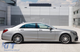 A Design package type S63 suitable for Mercedes S-Class W222 2017-2020, with headlights, taillights, grille, without side skirts-image-6235992