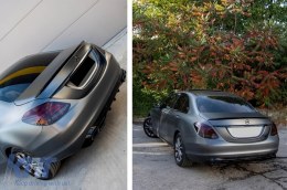 A Design Typ Kofferraumspoiler geeignet für Mercedes C-Klasse W205 2013-2020, unlackiert-image-6227635
