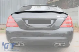 image-57-A Design Typ Kofferraumspoiler geeignet für Mercedes S-Klasse W221 2005-2011, unlackiert
