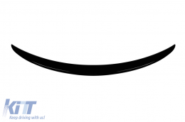 image-17-A Design type A trunk spoiler suitable for Mercedes C-Class W205 sedan 2015-2021, black lacquer