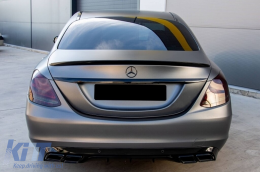 A Design type trunk spoiler suitable for Mercedes C-Class W205 2013-2020, unpainted-image-6227634