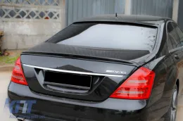 A Design type trunk spoiler suitable for Mercedes S-Class W221 2005-2011, unpainted-image-6264653