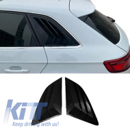 A3 8V HB Side Window Louver Piano Black ABS / 2012-2019 - DTETA6026097