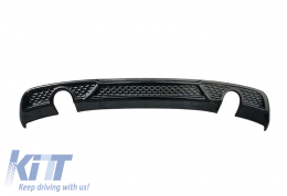 A3 8V Sedan S3 Style Diffuser Piano Black Vacuum Plastic / 2017-2019 (R+L Single Output) - DTRBDA6026790