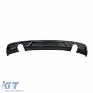 image-9-A3 8V Sedan S3 Style Diffuser Piano Black Vacuum Plastic / 2017-2019 (R+L Single Output)