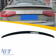 A4 B8 S4 Style Rear Trunk Spoiler Piano Black ABS / 2008-2015 - DTSA6025857