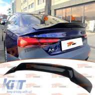 A5 B9 R Style Spoiler Piano Black ABS / 2016-2021