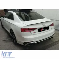 image-21-A5 B9 S5 Style Rear Trunk Spoiler Piano Black Fiberglass / 2016 - 2021 (2 Doors)