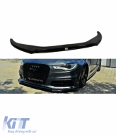 image-15-A6 C7 S6 / S-Line Max V2 Frontlippe Klavier Schwarz Vakuum Kunststoff / 2011-2018