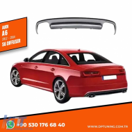 image-2-A6 S6 Diffuser Left+Right Double Outputs Grey ABS / 2012-2014 (Standart Bmp)