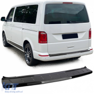image-62-ABS bumper protector tailgate black gloss for VW Bus T5 T6 with tailgate