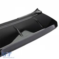 ABS-Bumper-Schutz für Heckklappe, schwarz glänzend, geeignet für VW Bus T5 T6 mit Heckklappe-image-6209737