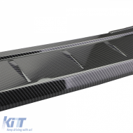 ABS hátsó lökhárító védő carbon look VW Bus T5 T6 csomagtérajtós modellhez-image-6192564