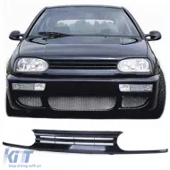 image-2-ABS sport grille without emblem VR6 for VW Golf 3 91-97