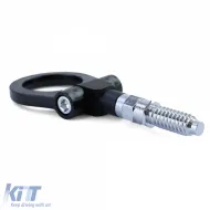 Abschlepphaken schwarzes Zugauge geeignet für BMW E36 E46 E39 E90 E87 Z3 Z4 Mini-image-6257129