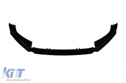 ABT type spoiler suitable for front S-Line bumper on Audi A4 B9 W8 sedan, wagon 2016-2018, unpainted - ABAUSX6011391