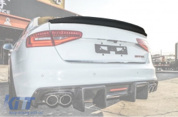 image-64-ABT type trunk spoiler suitable for Audi A4 2008-2013 sedan, unpainted