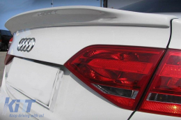ABT type trunk spoiler suitable for Audi A4 2008-2013 sedan, unpainted-image-6227514