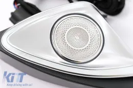 AC szellőzőrács, ajtó középső hangszóróburkolat és 4D forgó magassugárzó szett, 64 színű, Mercedes C-osztály W205 Facelift (2018-2020) modellhez-image-6104345