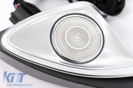 AC szellőzőrácsok ajtó középső hangszórófedél 4D 64 szín Mercedes C-osztály W205 facelift (2018-2020)-image-6104345