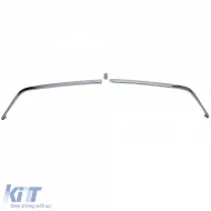 Acabados en cromo parachoques delantero UE 1.8 mm 3 piezas adecuado para Mercedes SL R107 71-89-image-6204919
