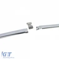 Acabados en cromo parachoques delantero UE 1.8 mm 3 piezas adecuado para Mercedes SL R107 71-89-image-6204920